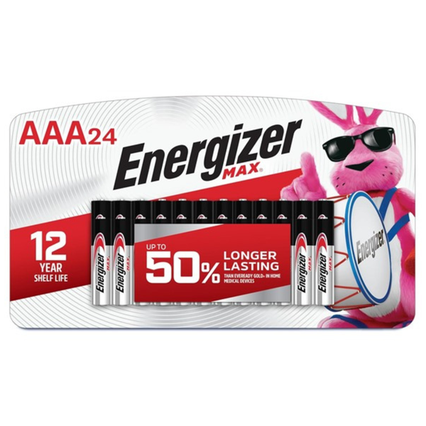 24-Count Energizer Max AAA Alkaline Batteries