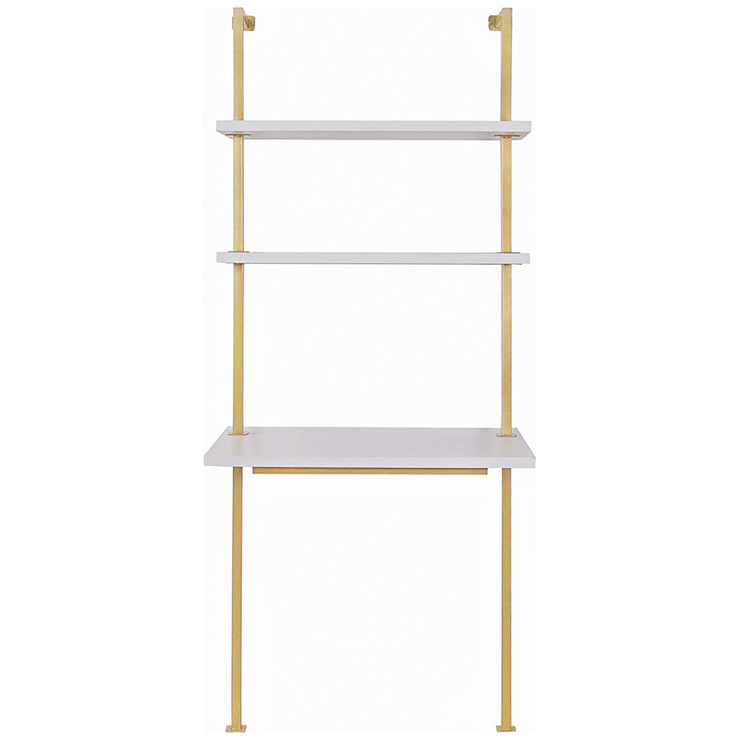 Nathan James Theo Metal Wall Mount Small Ladder Desk