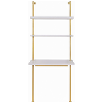 Nathan James Theo Metal Wall Mount Small Ladder Desk