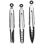 Set Of 3 Farberware Classic Nylon Tipped Tongs