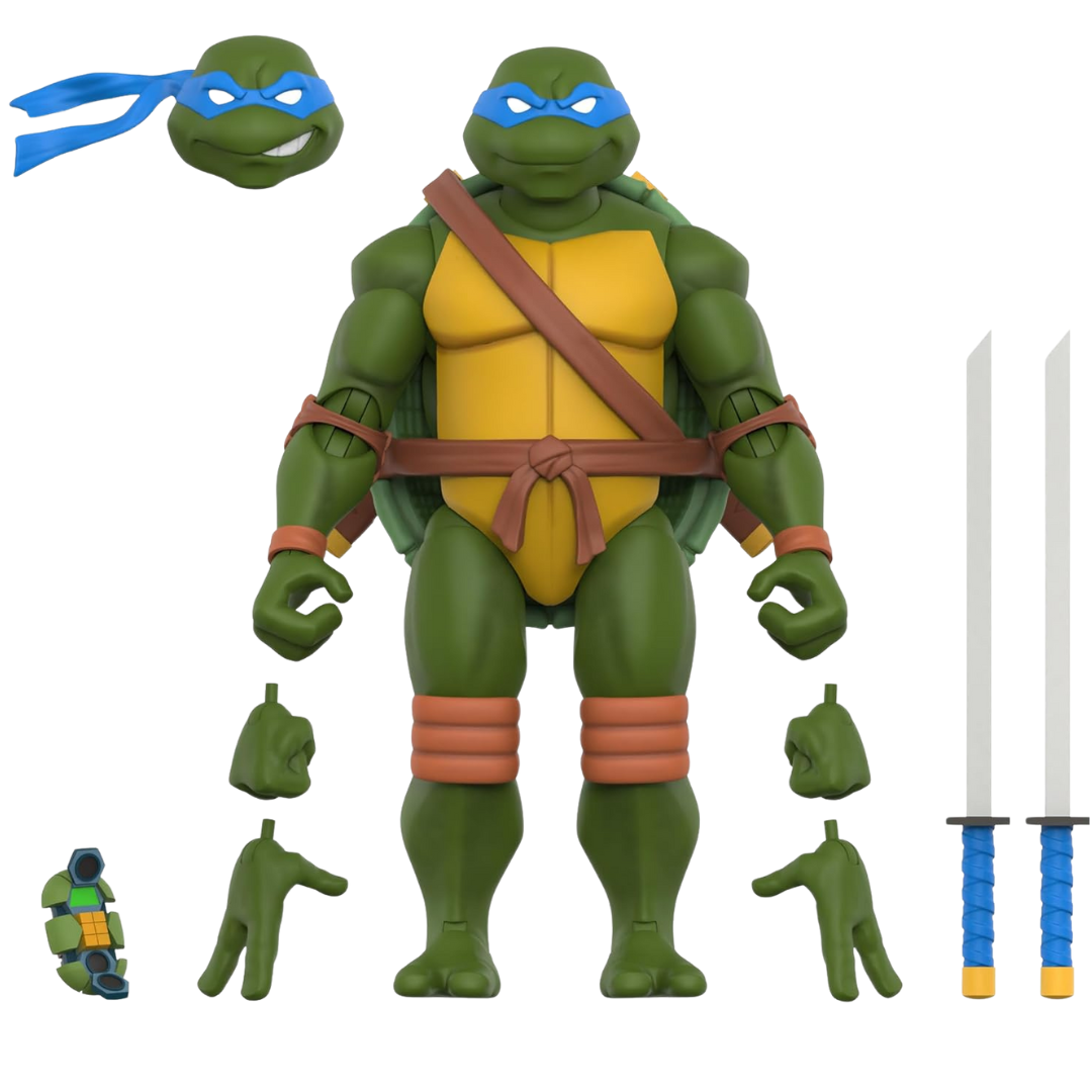 7" Super7 ULTIMATES! TMNT Leonardo Action Figure With Accessories