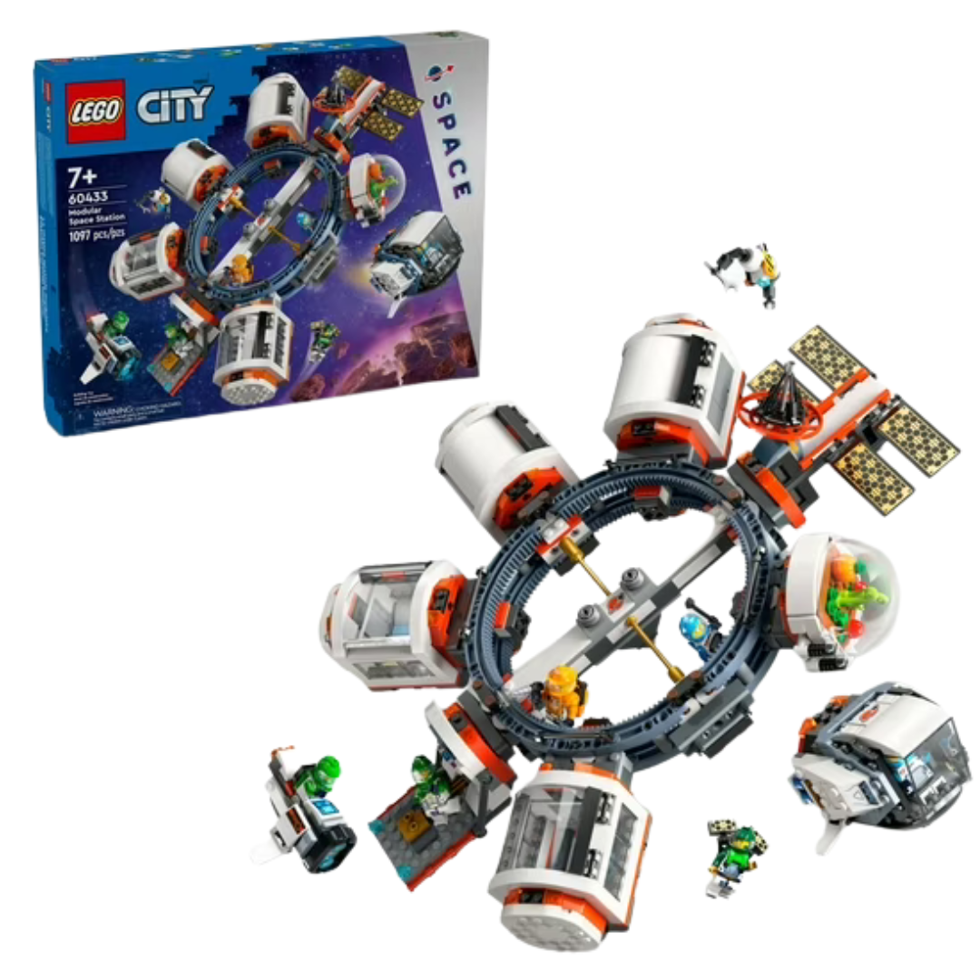 1097-Piece LEGO City Modular Space Station 60433 STEM Toy