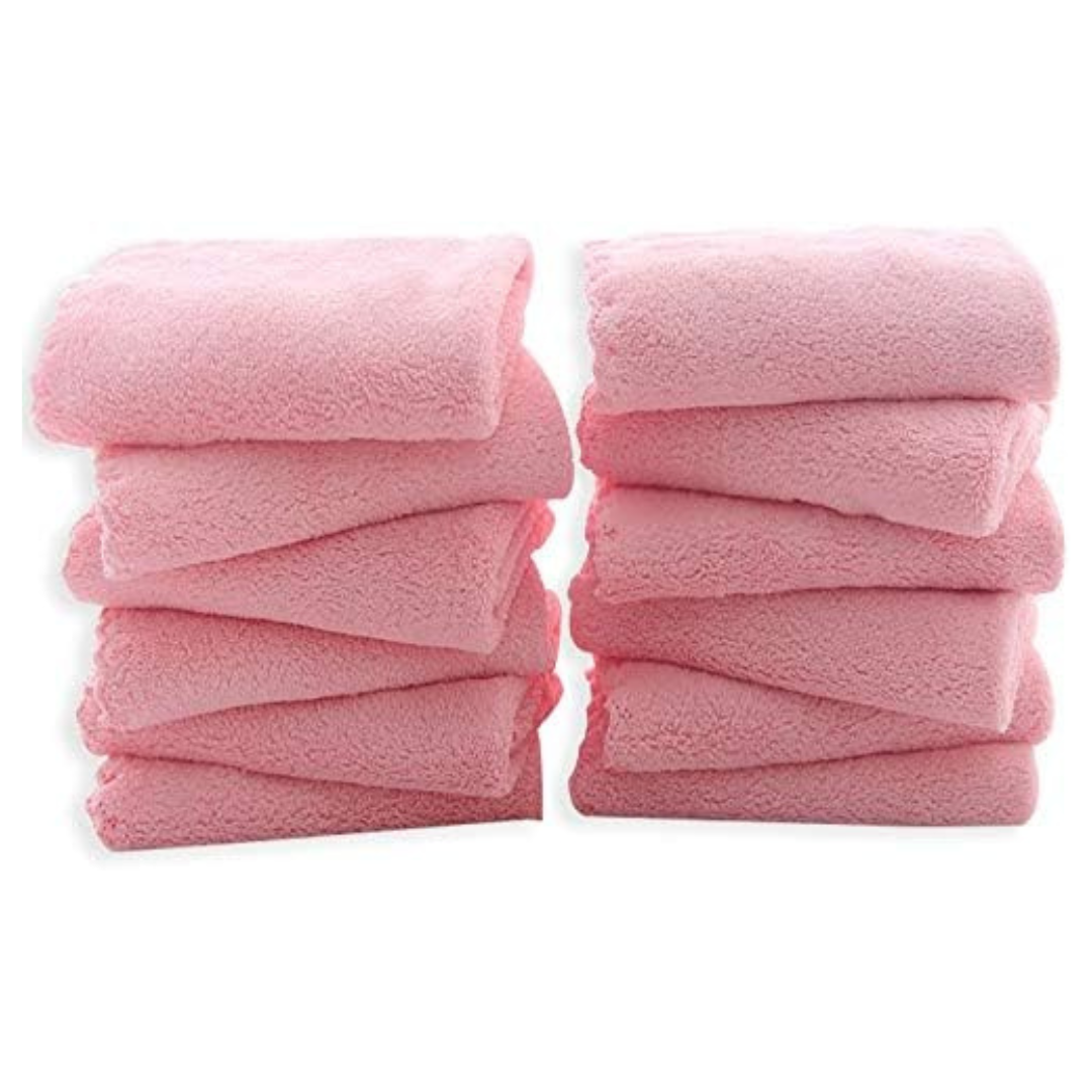 12-Pack Quick Drying Premium Washcloths Set