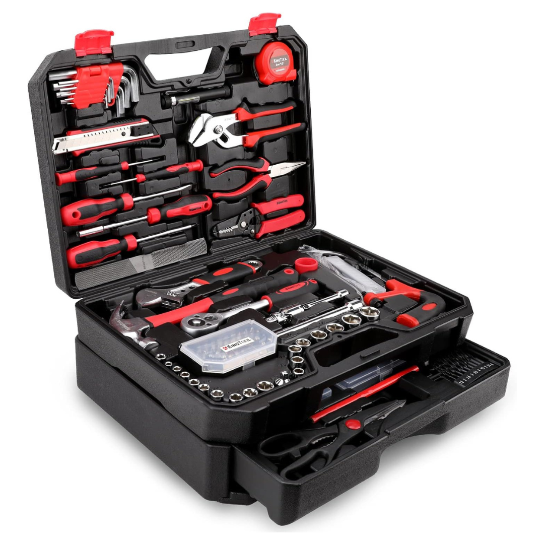325-Piece KingTool Home Repair Tool Kit With Storage Case