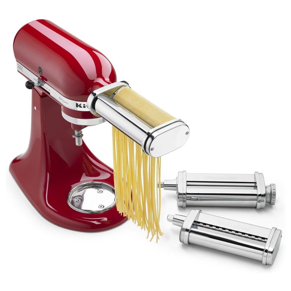 3-Piece KitchenAid Stand Mixer Pasta Roller & Cutter Set Attachments