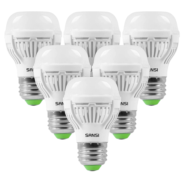 6-Pack Sansi 60W Equivalent Led Light Bulbs