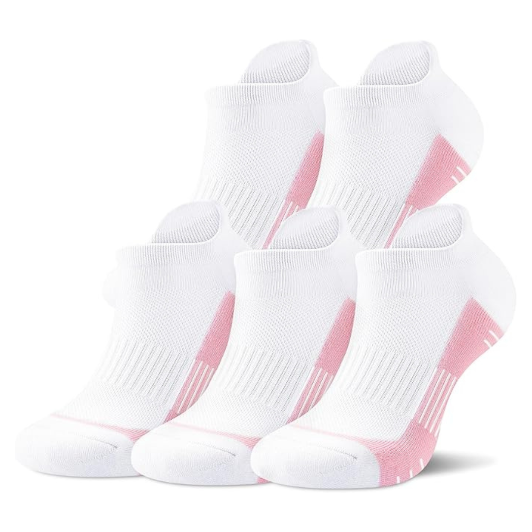 5-Pair Women's Low Cut Thick Cushioned Ankle Socks (Various)
