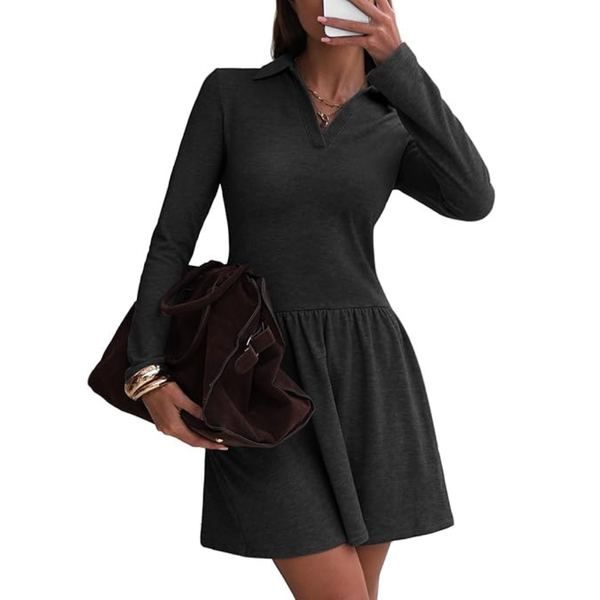 Women's Fall Fashion Long Sleeve Mini Dress (Various)