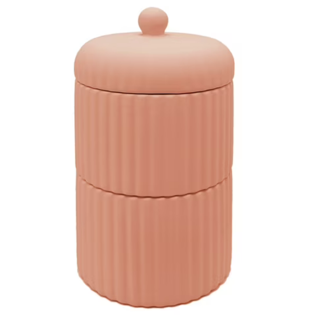 3-Piece Mainstays Stacked Bathroom Canisters (3 colors)