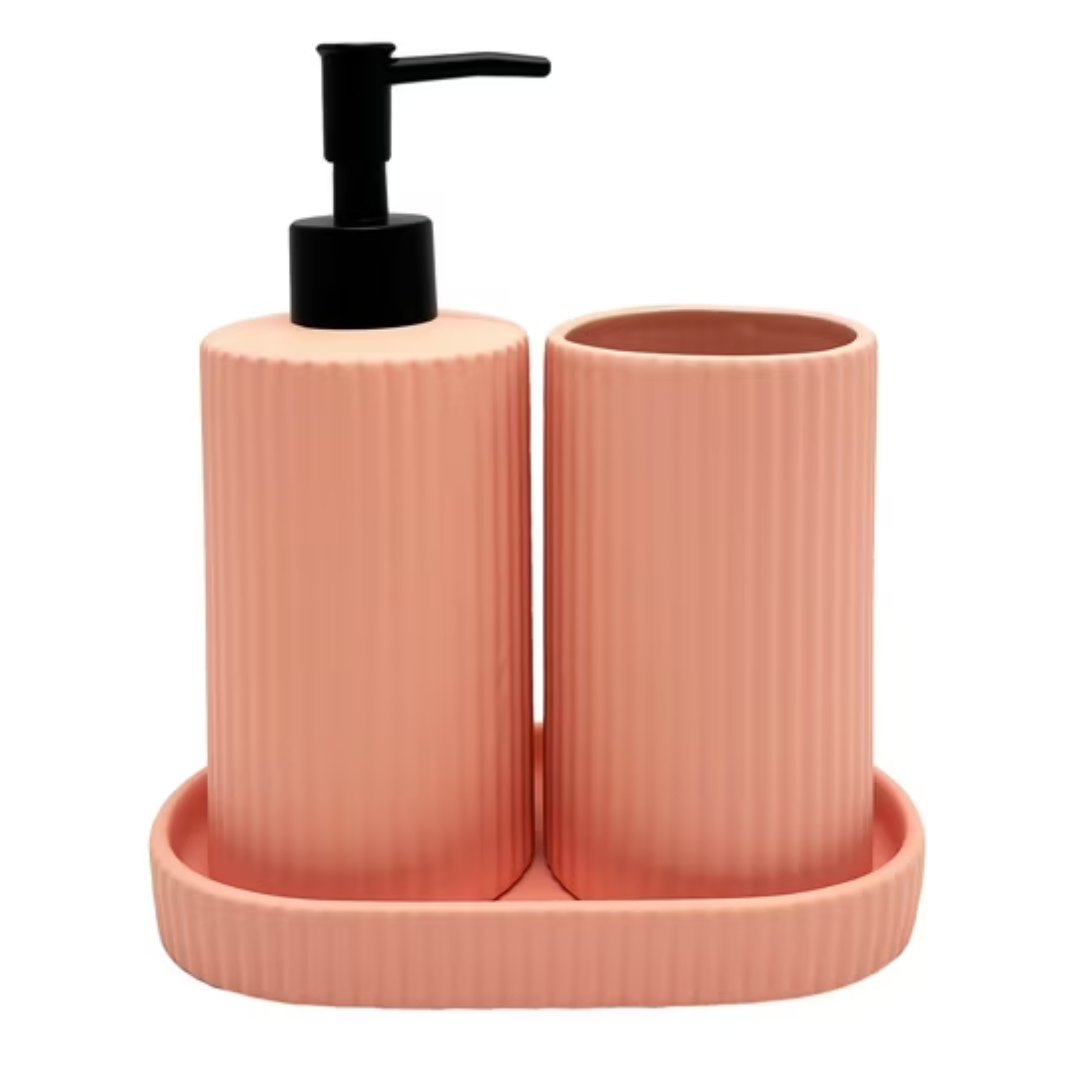 3-Piece Mainstays Bath Accessory Set (2 colors)