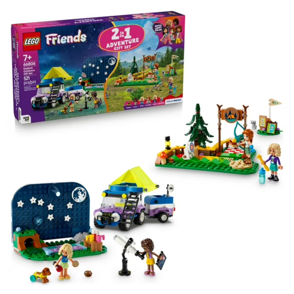 LEGO 2-in-1 Adventure Friends Explore Outdoors Gift Set (66806)