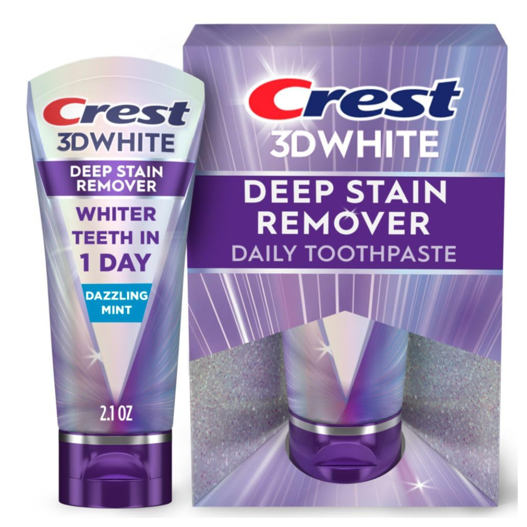 2.1oz Crest 3DWhite Brilliance Deep Stain Remover Dazzling Mint Toothpaste
