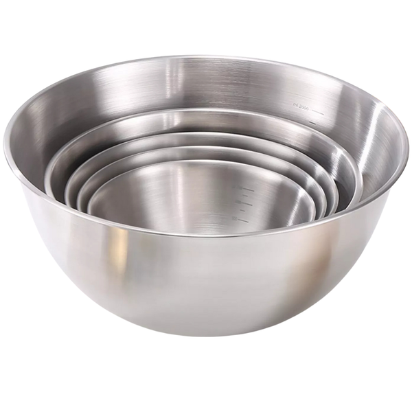Art & Cook 5-Piece Nesting Stainless Steel Bowl Set