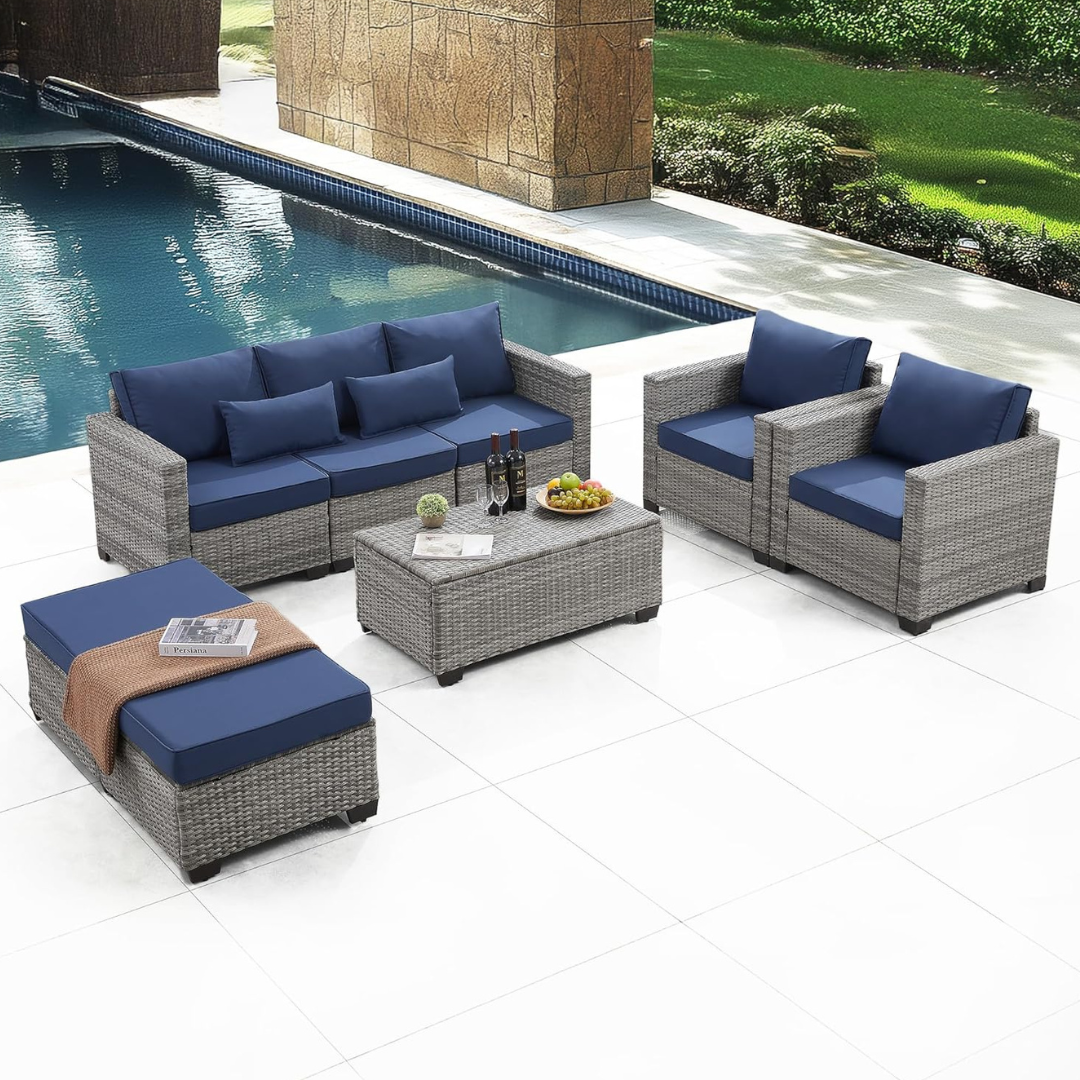 6-Pieces Wudipatio Outdoor Patio Furniture Sets