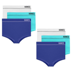 6-Pack Hanes Women's Originals Seamless Stretchy Ribbed Panties (Various Size)