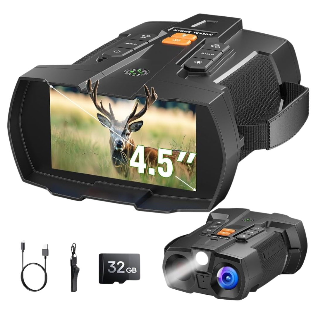 4.5" HD Large Screen Digital 4K Night Vision Goggles