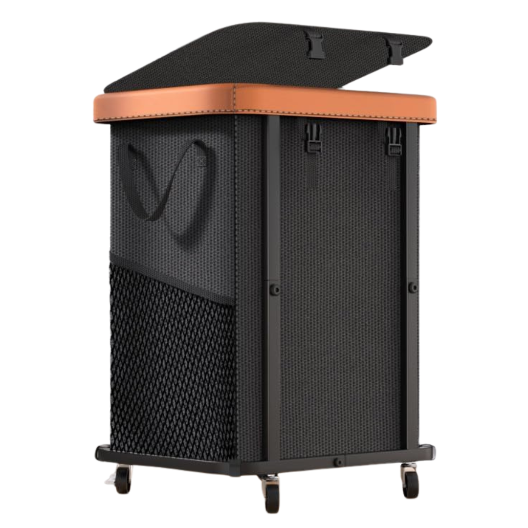 150L (40 Gal) Large Fashion Laundry Basket With Wheels