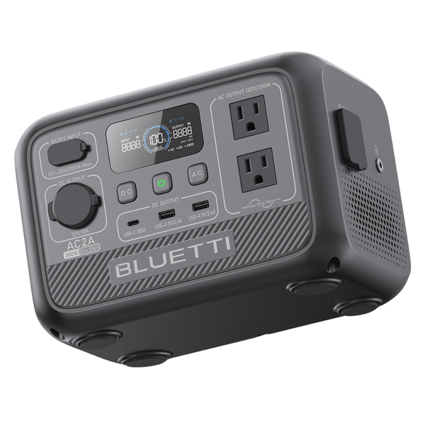 Bluetti AC2A 204Wh LiFePO4 Portable Power Station W/ 300W AC Output