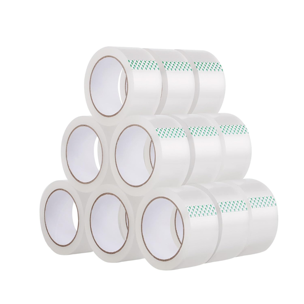 Lichamp 18 Rolls Heavy Duty Clear Packing Tape