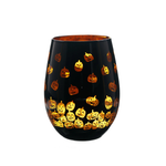 Way to Celebrate Halloween Two Tone Stemless Wine Glass