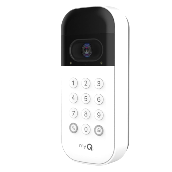 myQ Smart Garage Door Video Keypad W/ Wide-Angle Camera [Used - Like New]