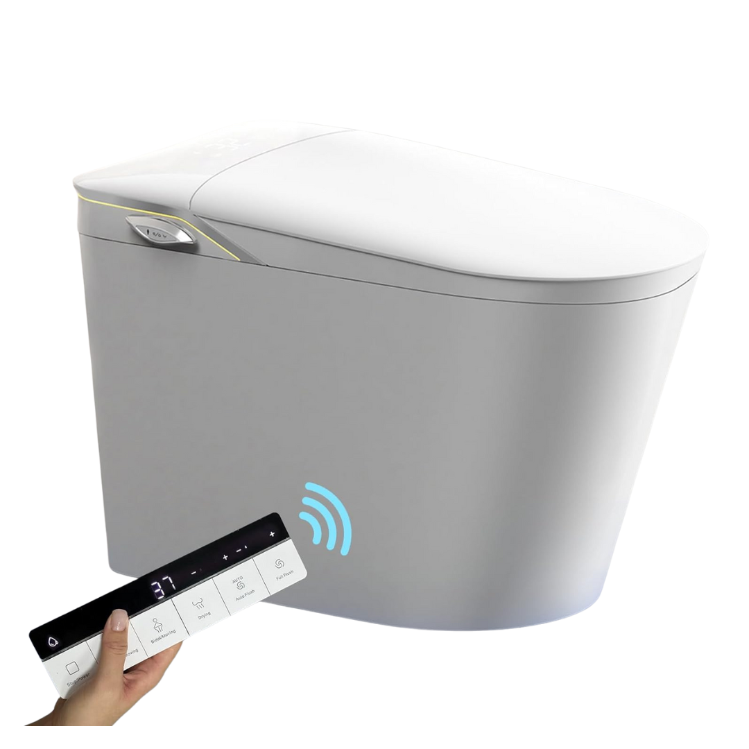 Foam Shield Smart Toilet Bidet With Auto Open/Close Lid