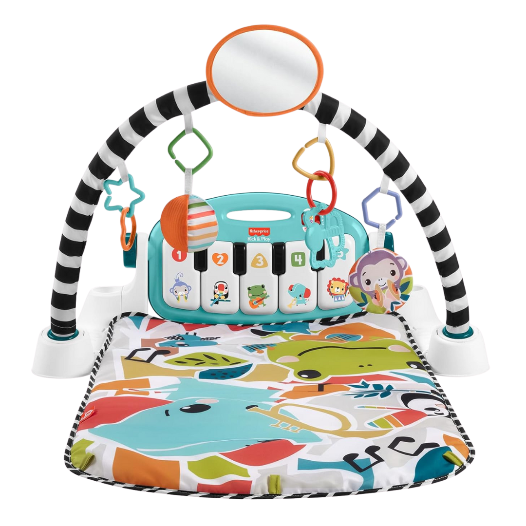 Fisher-Price Baby Activity Mat Glow And Grow Kick & Play