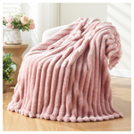 Newcosplay 3D Ribbed Super Soft Throw Blanket