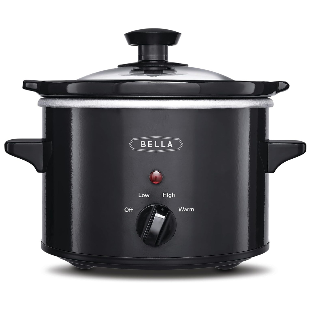 1.5-Qt Bella Electric Slow Cooker With Glass Lid