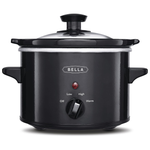 1.5-Qt Bella Electric Slow Cooker With Glass Lid