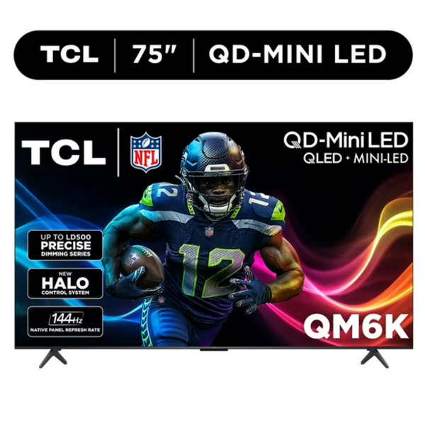 75" TCL 75QM6K 4K Ultra HD Smart QD-Mini LED Google TV