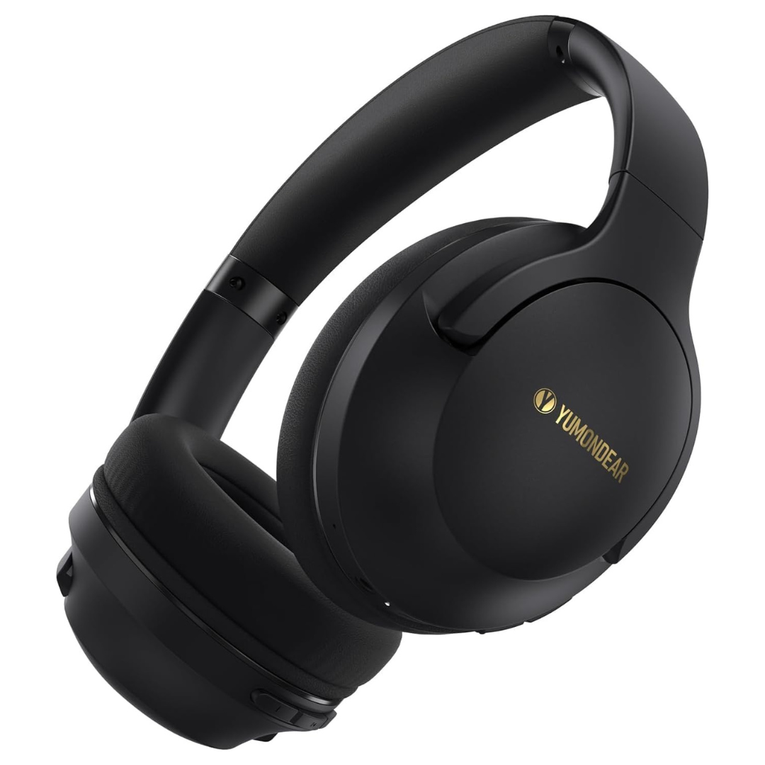 Wireless HiFi Stereo Over-Ear Headphones W/ Built-In ENC Mic