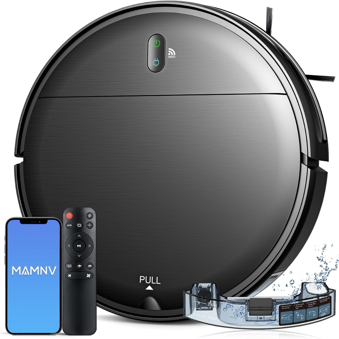 MAMNV 2-in-1 Robotic Vacuum Cleaner and Mop Combo (BR151)