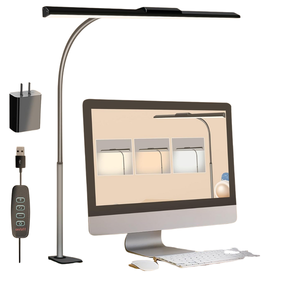 10W USB Clip On Desk Lamps with 3 Light Modes