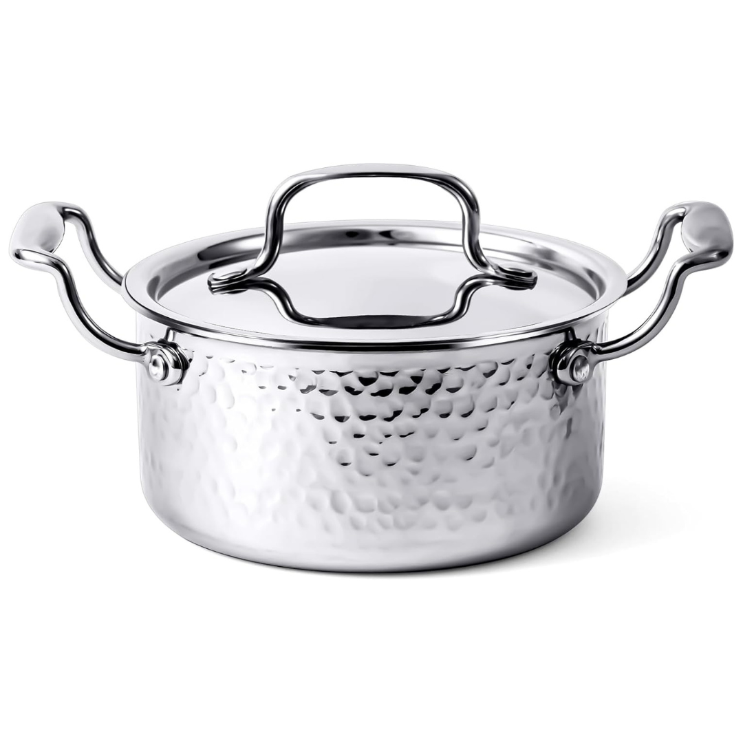 1.8-Quart Stainless Steel Stock Pot With Lid