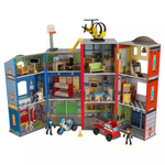 26-Piece KidKraft Everyday Heroes 3-Story Wooden Playset