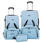 5-Piece Travelers Club Velocity Rolling Luggage Set (3 Colors)