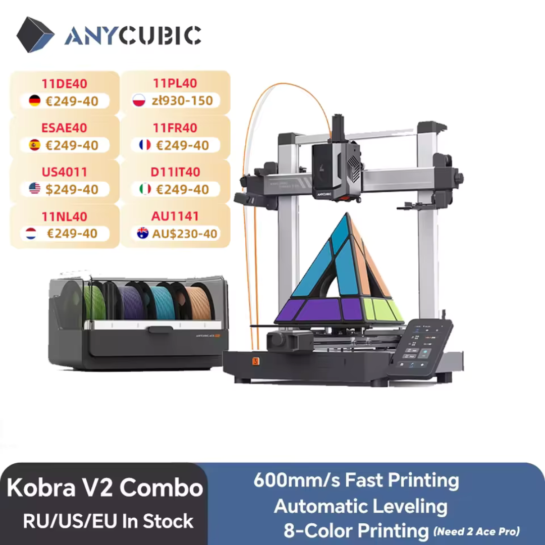Anycubic Kobra 3 V2 Combo AE Version 600mm/s 3D Printer