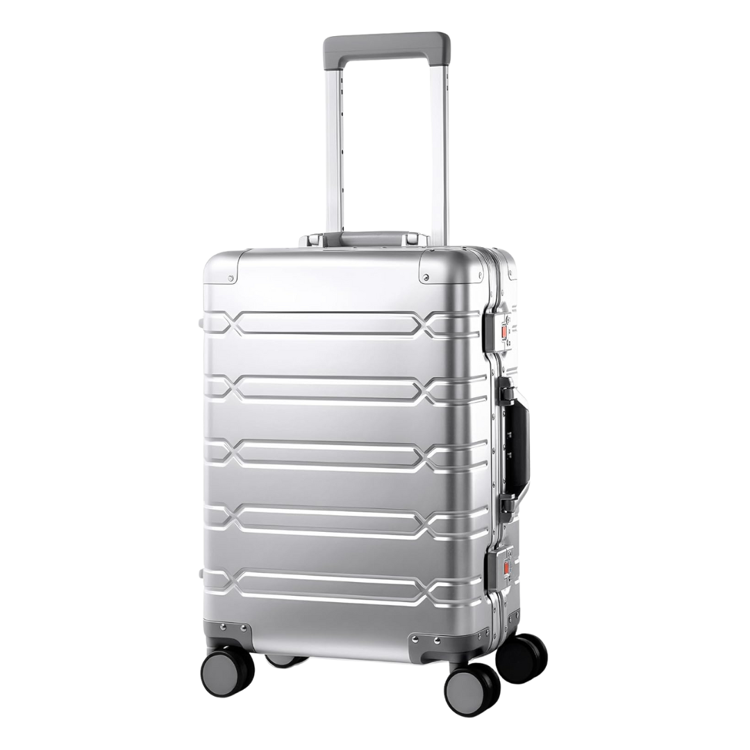 All Aluminum Zipperless 20" Hard Shell Carry On Luggage