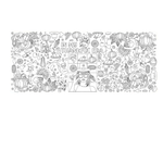 30 x 72" WPROICHD Thanksgiving Giant Coloring Poster/Tablecloth