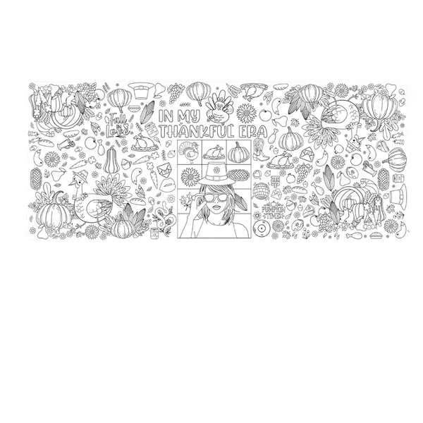 30 x 72" WPROICHD Thanksgiving Giant Coloring Poster/Tablecloth