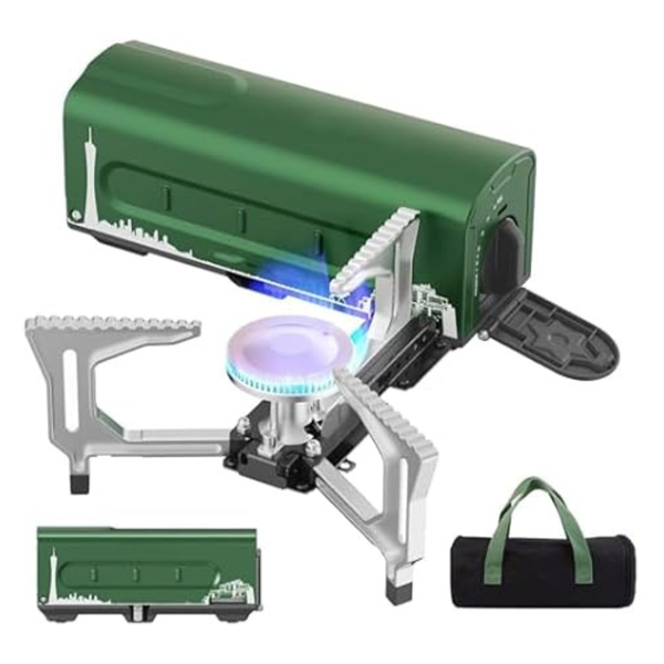 Renjjpbo 2200W Portable Camping Gas Cassette Stove