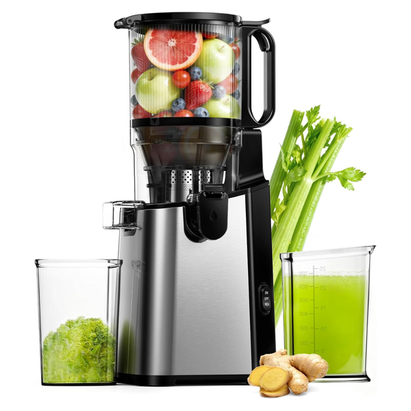 5.8" 400W Wide Feed Chute Cold Press Juicer