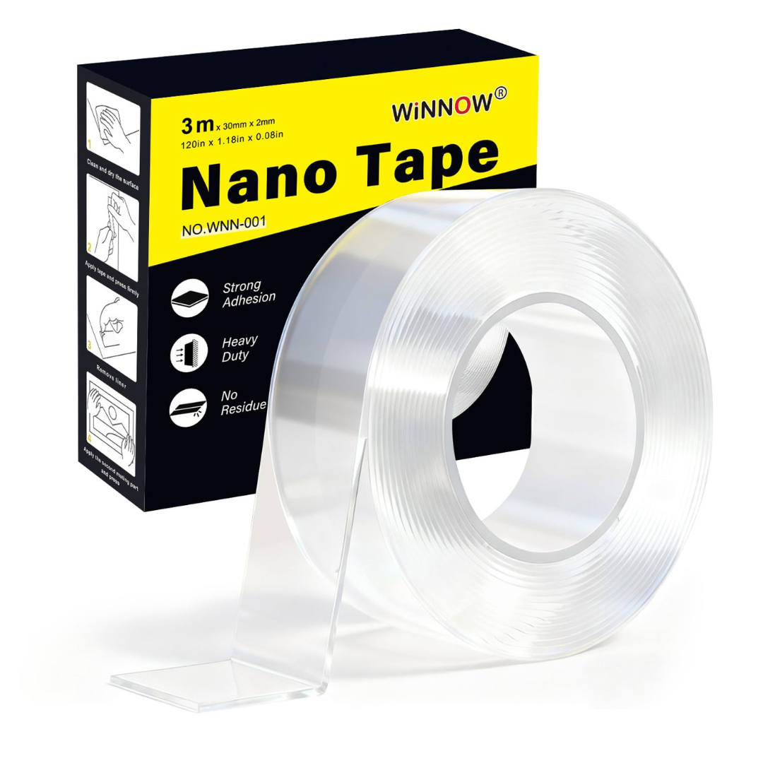 1.18" x 10' Double Sided Heavy Duty Adhesive Nano Tape