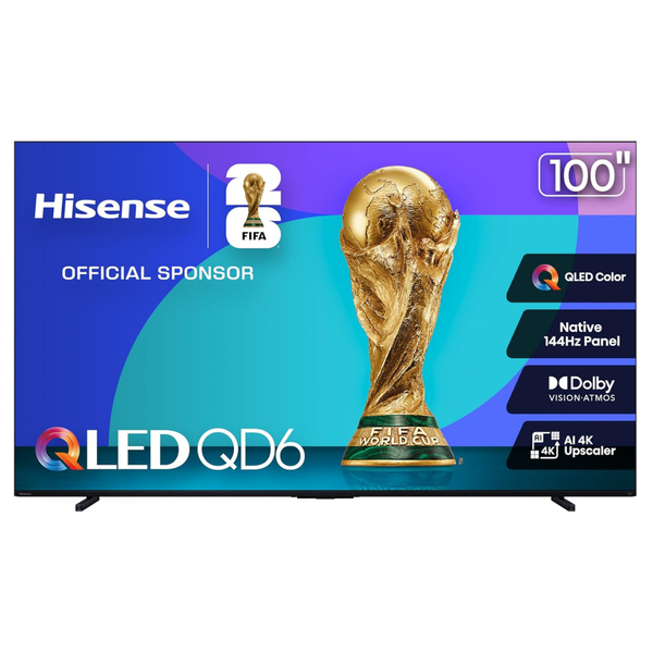 100" Hisense Class QD6 Series 4K Ultra HDR Smart QLED Fire TV