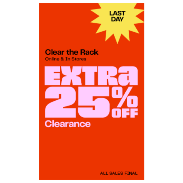 Clear the Rack: Up To 75% Off + Extra 25% Off On Clearance At Nordstrom Rack
