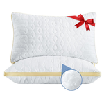 Set Of 2 Cooling King Gusseted Down Alternative Bed Pillows