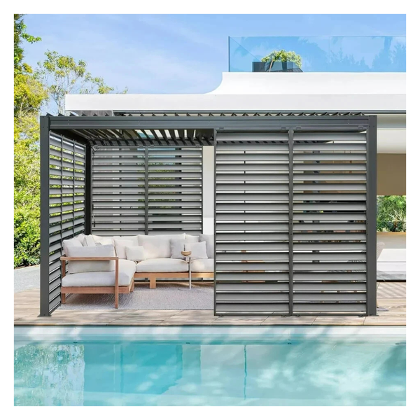Domi Louvered Waterproof Pergola Screens