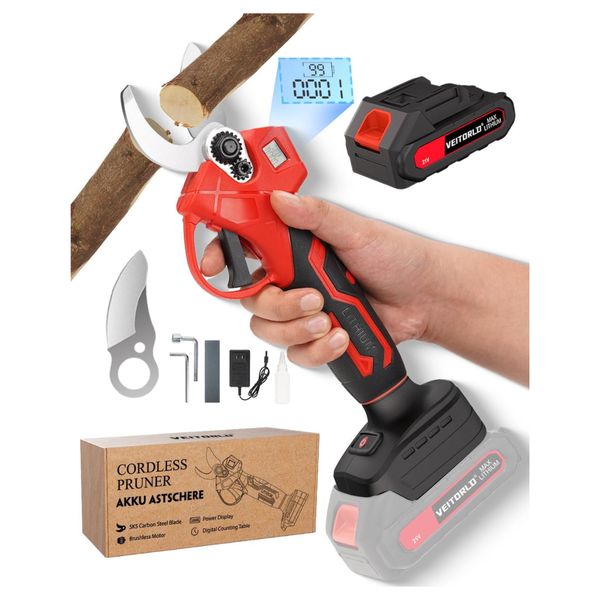 20V Cordless Electric Pruning Shears With 1.2" Cutting Diameter