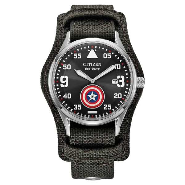 Citizen Eco-Drive Men's Marvel Captain America Forever Strap Watch